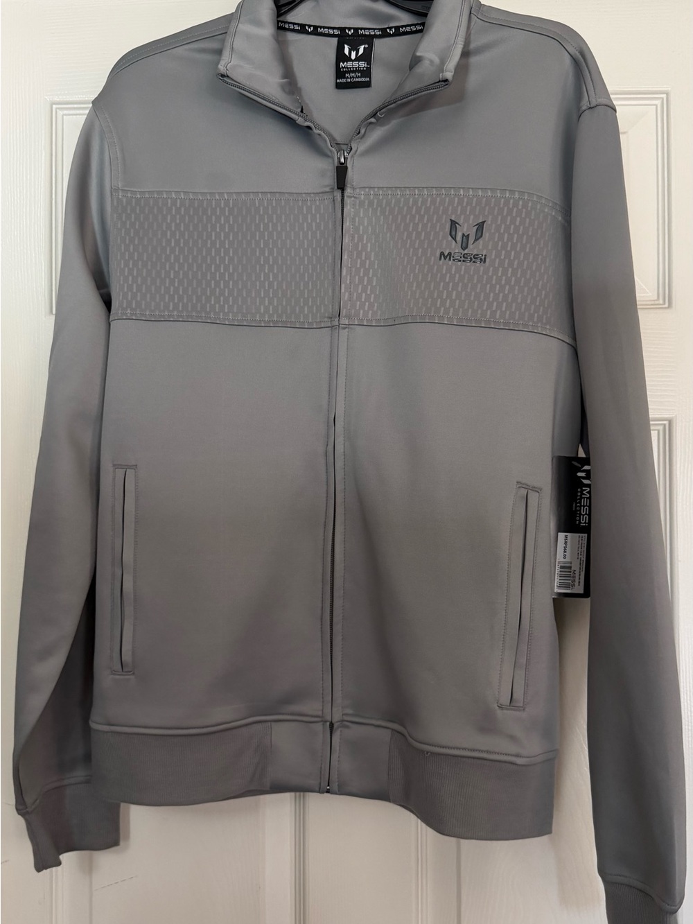 Gray Messi Collection Lightweight track jacket in med